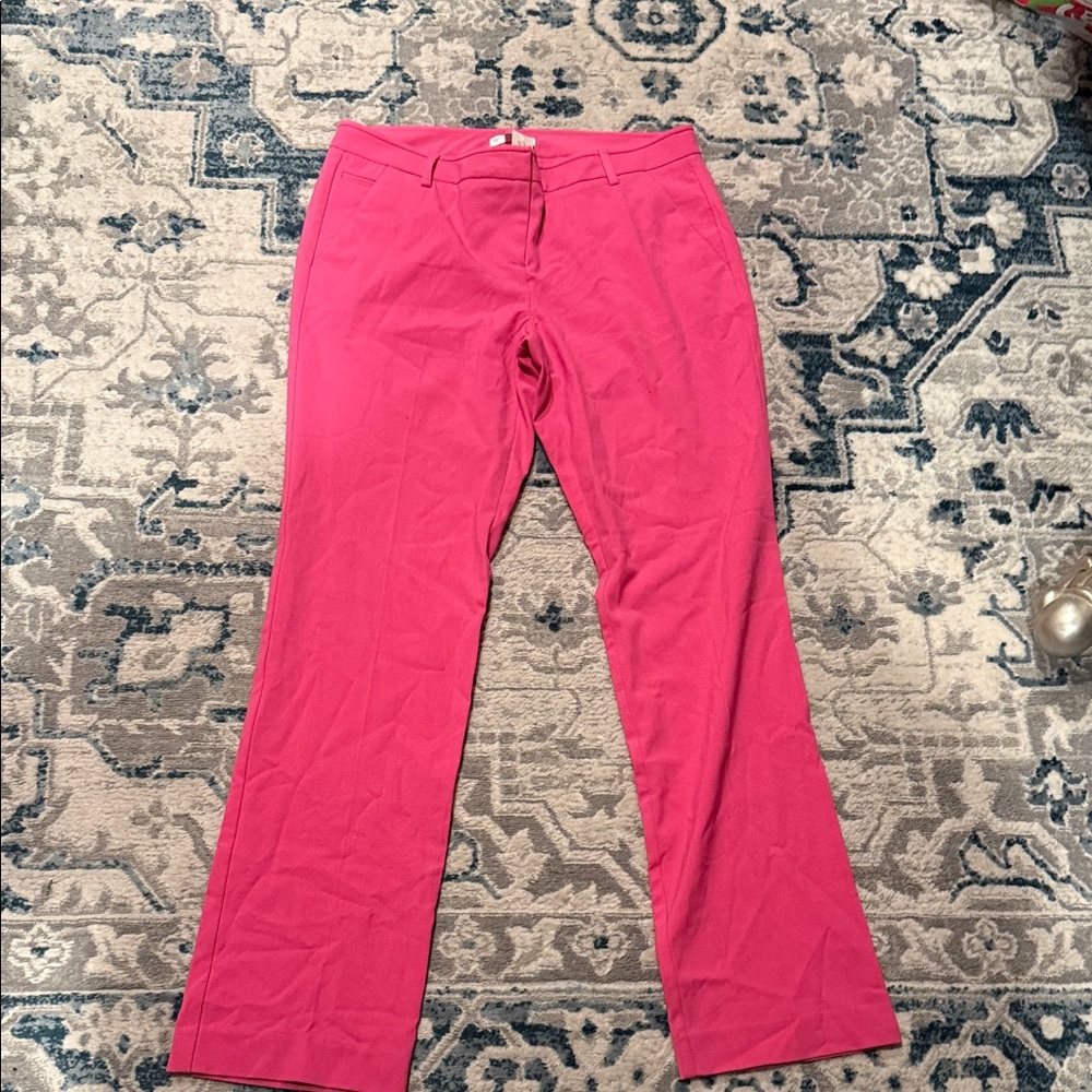 New York & Company Pink Boot Cut Pants